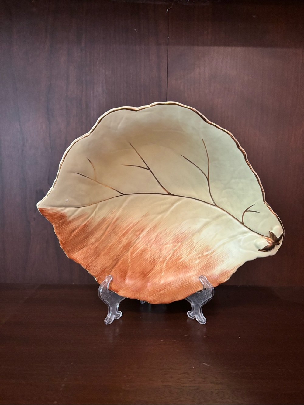 Vintage Royal Winton Leaf-Shaped Decorative Bowl